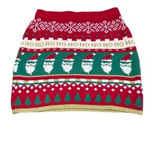 Major Label Group women’s Christmas holiday  sweater Mini Skirt L NWOT‎